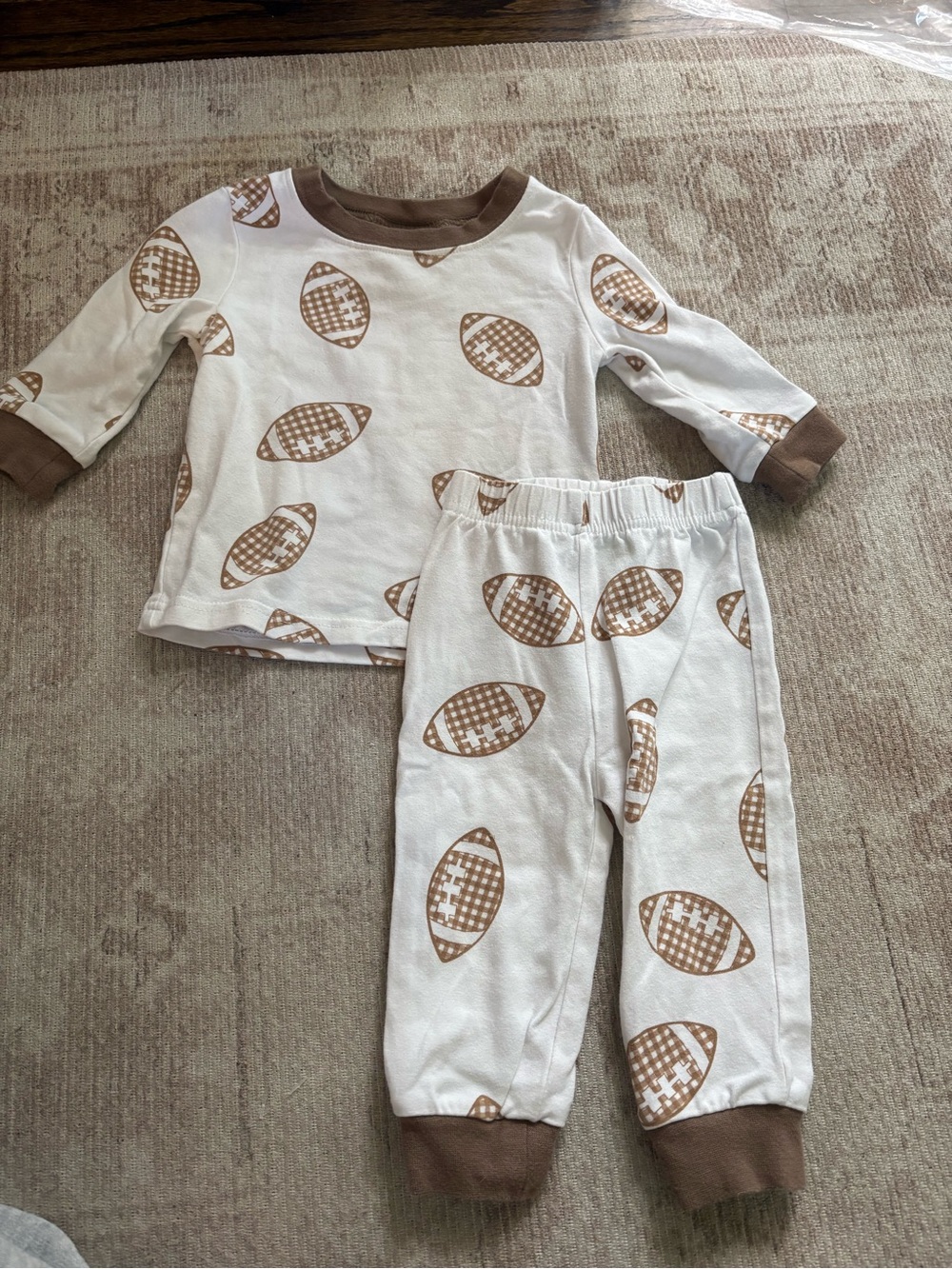 Classic Whimsy Gingham Football Set